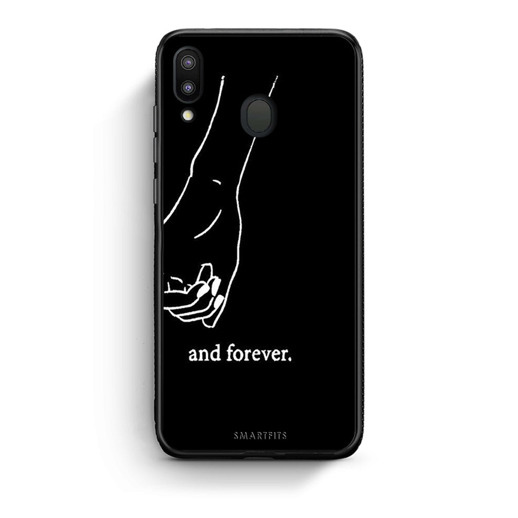 Samsung M20 Always & Forever 2 Θήκη Αγίου Βαλεντίνου από τη Smartfits με σχέδιο στο πίσω μέρος και μαύρο περίβλημα | Smartphone case with colorful back and black bezels by Smartfits
