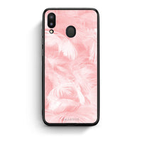 Thumbnail for 33 - Samsung M20 Pink Feather Boho case, cover, bumper