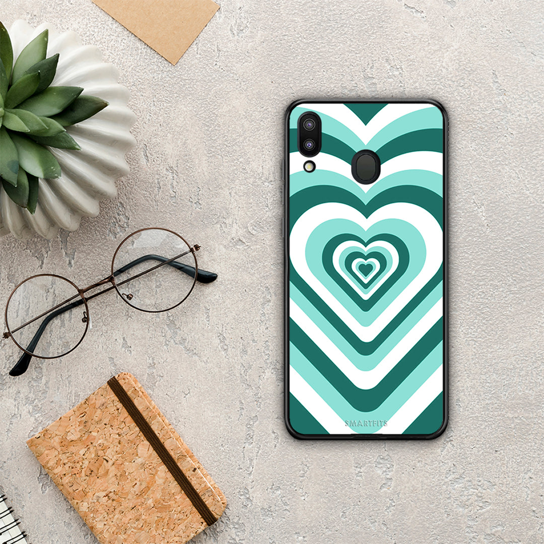 Green Hearts - Samsung Galaxy M20 case