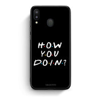 Thumbnail for Samsung M20 How You Doin θήκη από τη Smartfits με σχέδιο στο πίσω μέρος και μαύρο περίβλημα | Smartphone case with colorful back and black bezels by Smartfits