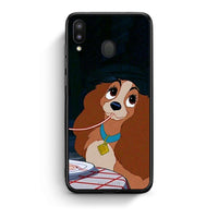 Thumbnail for Samsung M20 Lady And Tramp 2 Θήκη Αγίου Βαλεντίνου από τη Smartfits με σχέδιο στο πίσω μέρος και μαύρο περίβλημα | Smartphone case with colorful back and black bezels by Smartfits
