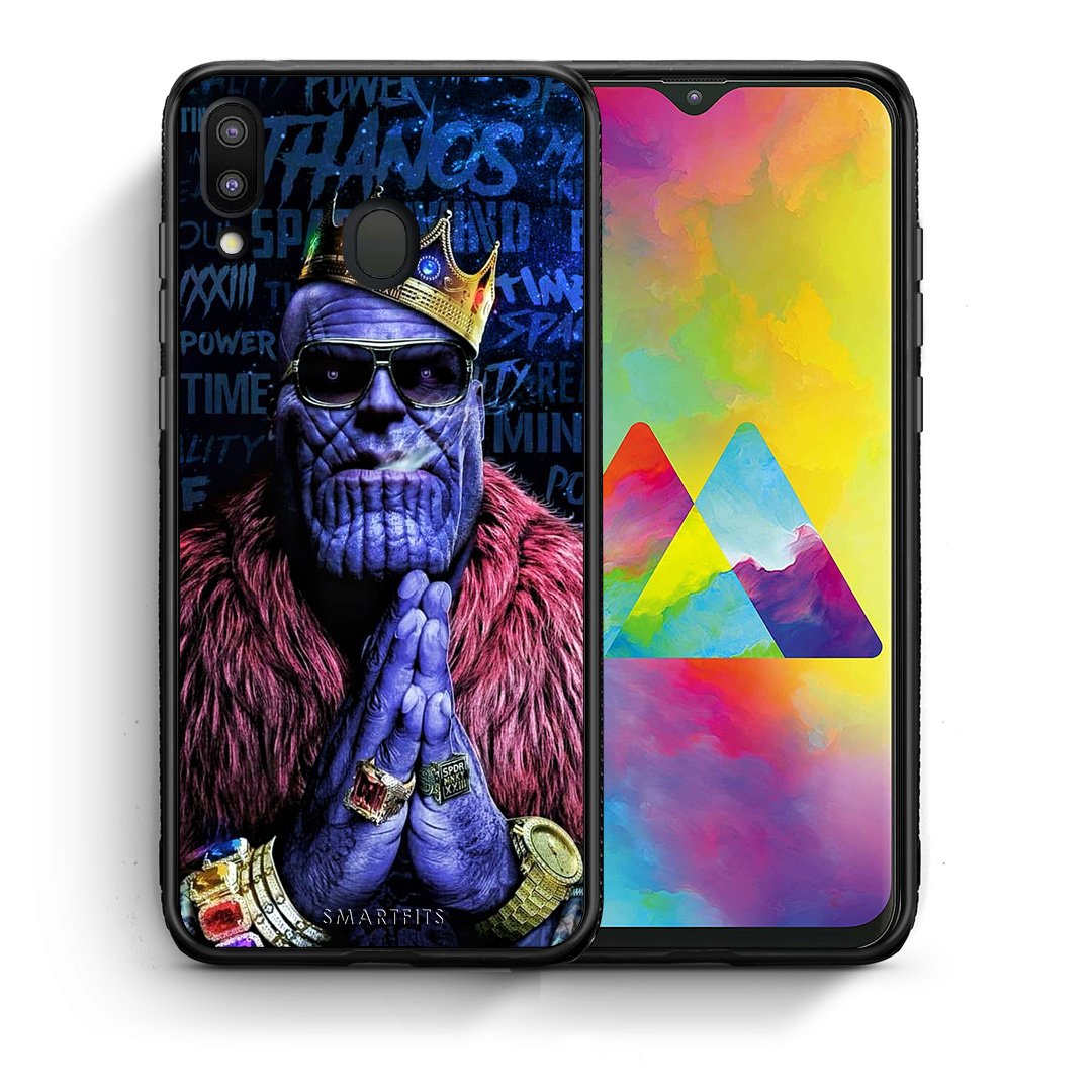 Θήκη Samsung M20 Thanos PopArt από τη Smartfits με σχέδιο στο πίσω μέρος και μαύρο περίβλημα | Samsung M20 Thanos PopArt case with colorful back and black bezels