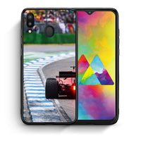 Thumbnail for Θήκη Samsung M20 Racing Vibes από τη Smartfits με σχέδιο στο πίσω μέρος και μαύρο περίβλημα | Samsung M20 Racing Vibes case with colorful back and black bezels
