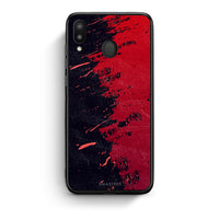 Thumbnail for Samsung M20 Red Paint Θήκη Αγίου Βαλεντίνου από τη Smartfits με σχέδιο στο πίσω μέρος και μαύρο περίβλημα | Smartphone case with colorful back and black bezels by Smartfits