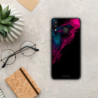 Thumbnail for Watercolor Pink Black - Samsung Galaxy M20 case