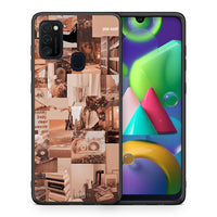 Thumbnail for Θήκη Αγίου Βαλεντίνου Samsung M21 / M31 Collage You Can από τη Smartfits με σχέδιο στο πίσω μέρος και μαύρο περίβλημα | Samsung M21 / M31 Collage You Can case with colorful back and black bezels