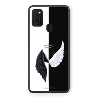 Thumbnail for Samsung M21/M31 Angels Demons θήκη από τη Smartfits με σχέδιο στο πίσω μέρος και μαύρο περίβλημα | Smartphone case with colorful back and black bezels by Smartfits