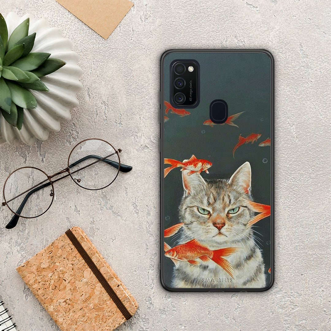 Cat Goldfish - Samsung Galaxy M21 / M30s case