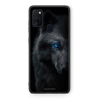 Thumbnail for Samsung M21/M31 Dark Wolf θήκη από τη Smartfits με σχέδιο στο πίσω μέρος και μαύρο περίβλημα | Smartphone case with colorful back and black bezels by Smartfits