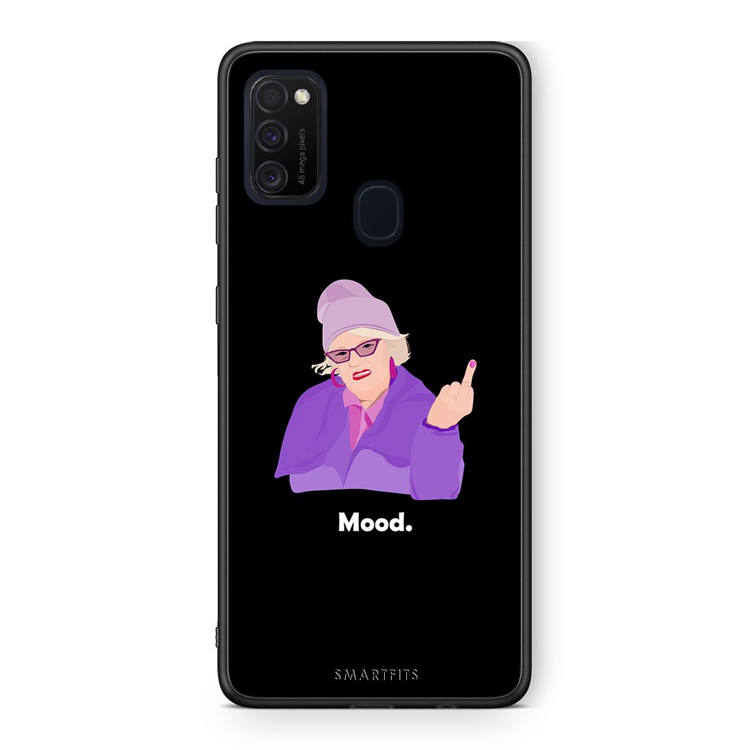 Samsung M21/M31 Grandma Mood Black θήκη από τη Smartfits με σχέδιο στο πίσω μέρος και μαύρο περίβλημα | Smartphone case with colorful back and black bezels by Smartfits