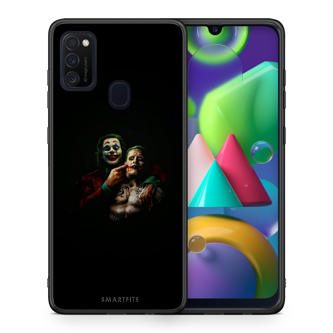 Θήκη Samsung M21/M31 Clown Hero από τη Smartfits με σχέδιο στο πίσω μέρος και μαύρο περίβλημα | Samsung M21/M31 Clown Hero case with colorful back and black bezels