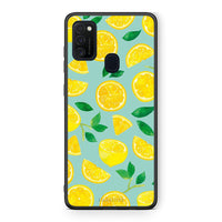 Thumbnail for Samsung M21/M31 Lemons θήκη από τη Smartfits με σχέδιο στο πίσω μέρος και μαύρο περίβλημα | Smartphone case with colorful back and black bezels by Smartfits