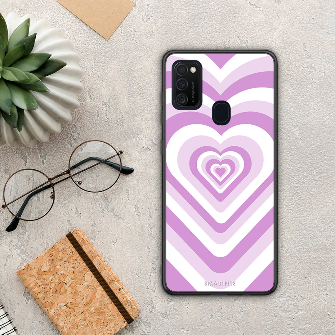 Lilac Hearts - Samsung Galaxy M21 / M30S case