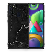 Thumbnail for Θήκη Samsung M21/M31 Marble Black από τη Smartfits με σχέδιο στο πίσω μέρος και μαύρο περίβλημα | Samsung M21/M31 Marble Black case with colorful back and black bezels