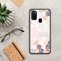 Thumbnail for Marble Hexagon Pink - Samsung Galaxy M21 / M30s case