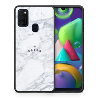 Thumbnail for Θήκη Samsung M21/M31 Queen Marble από τη Smartfits με σχέδιο στο πίσω μέρος και μαύρο περίβλημα | Samsung M21/M31 Queen Marble case with colorful back and black bezels