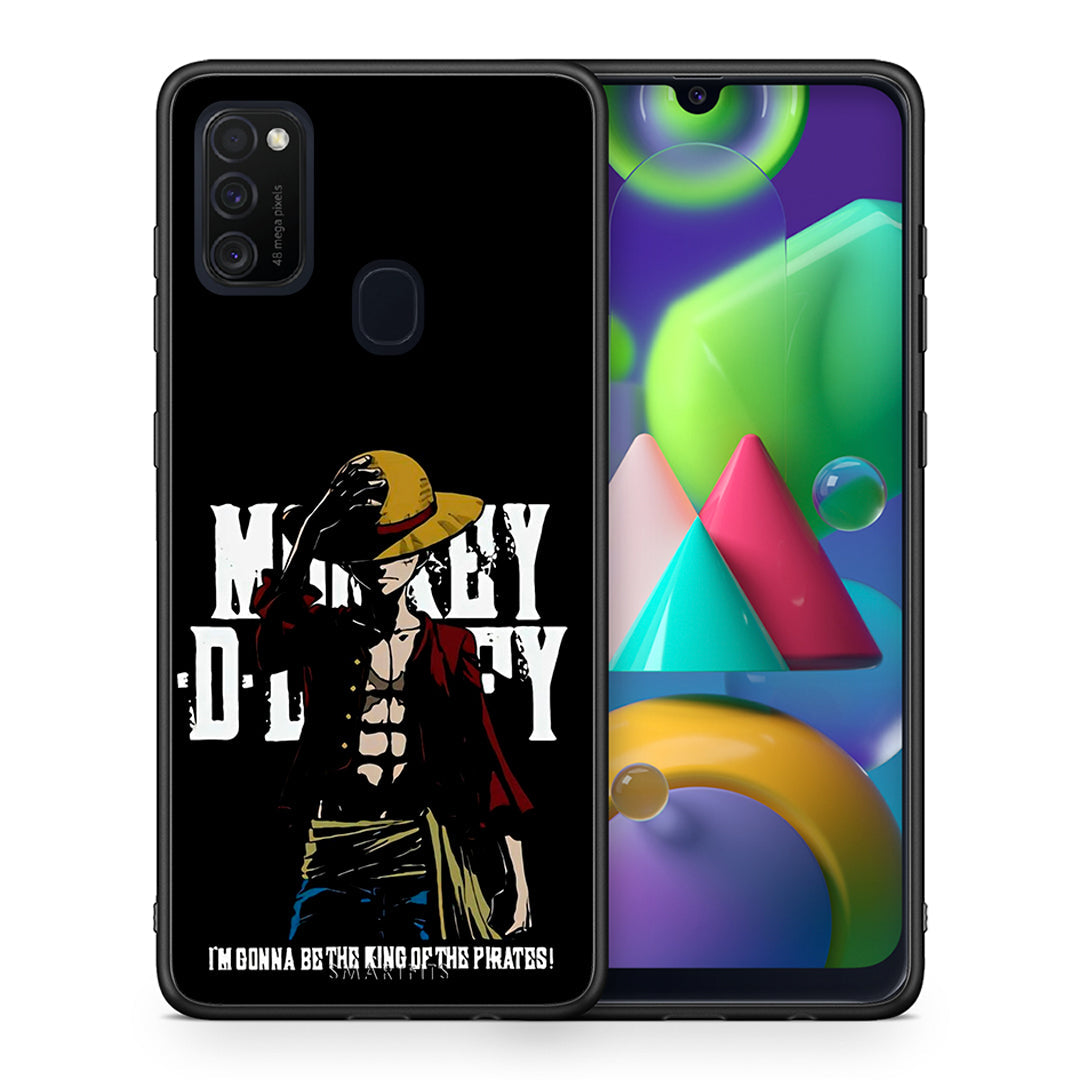 Θήκη Samsung M21/M31 Pirate King από τη Smartfits με σχέδιο στο πίσω μέρος και μαύρο περίβλημα | Samsung M21/M31 Pirate King case with colorful back and black bezels