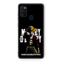 Thumbnail for Samsung M21/M31 Pirate King θήκη από τη Smartfits με σχέδιο στο πίσω μέρος και μαύρο περίβλημα | Smartphone case with colorful back and black bezels by Smartfits