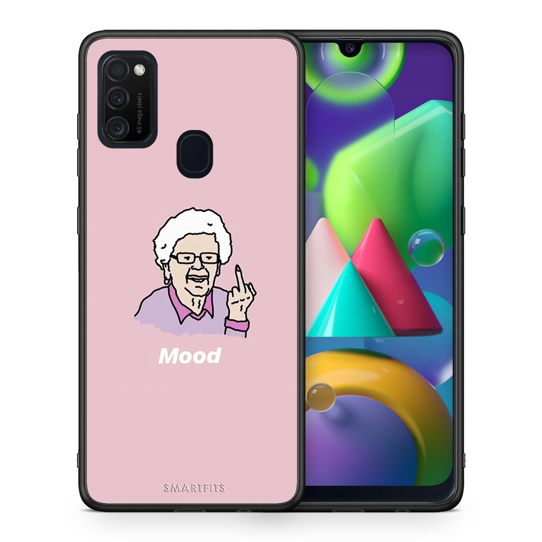 Θήκη Samsung M21/M31 Mood PopArt από τη Smartfits με σχέδιο στο πίσω μέρος και μαύρο περίβλημα | Samsung M21/M31 Mood PopArt case with colorful back and black bezels