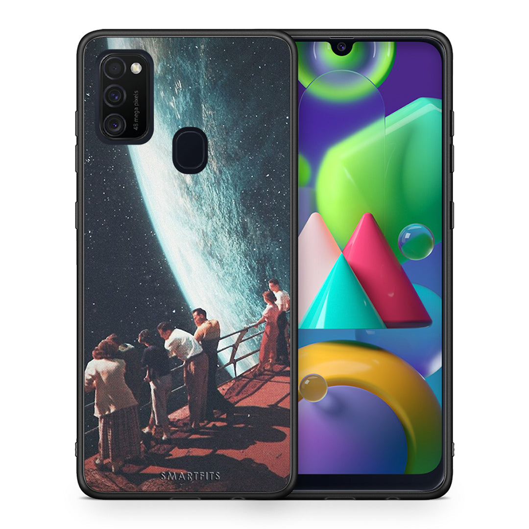 Θήκη Samsung M21/M31 Surreal View από τη Smartfits με σχέδιο στο πίσω μέρος και μαύρο περίβλημα | Samsung M21/M31 Surreal View case with colorful back and black bezels