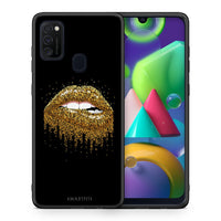 Thumbnail for Θήκη Samsung M21/M31 Golden Valentine από τη Smartfits με σχέδιο στο πίσω μέρος και μαύρο περίβλημα | Samsung M21/M31 Golden Valentine case with colorful back and black bezels