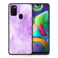 Thumbnail for Θήκη Samsung M21/M31 Lavender Watercolor από τη Smartfits με σχέδιο στο πίσω μέρος και μαύρο περίβλημα | Samsung M21/M31 Lavender Watercolor case with colorful back and black bezels