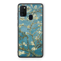 Thumbnail for Samsung M21/M31 White Blossoms θήκη από τη Smartfits με σχέδιο στο πίσω μέρος και μαύρο περίβλημα | Smartphone case with colorful back and black bezels by Smartfits