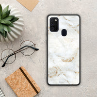 Thumbnail for White Gold Marble - Samsung Galaxy M21 / M30s case