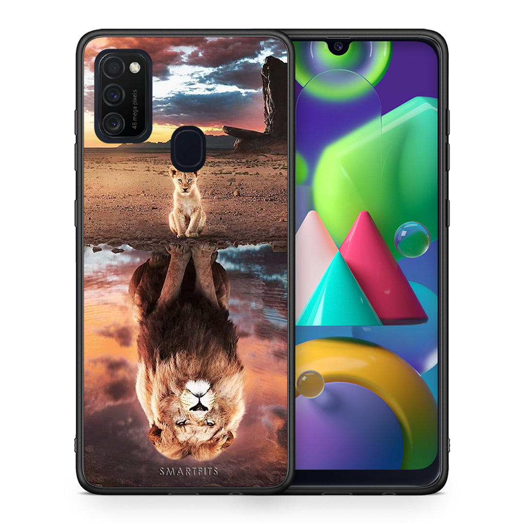 Θήκη Αγίου Βαλεντίνου Samsung M21 / M31 Sunset Dreams από τη Smartfits με σχέδιο στο πίσω μέρος και μαύρο περίβλημα | Samsung M21 / M31 Sunset Dreams case with colorful back and black bezels