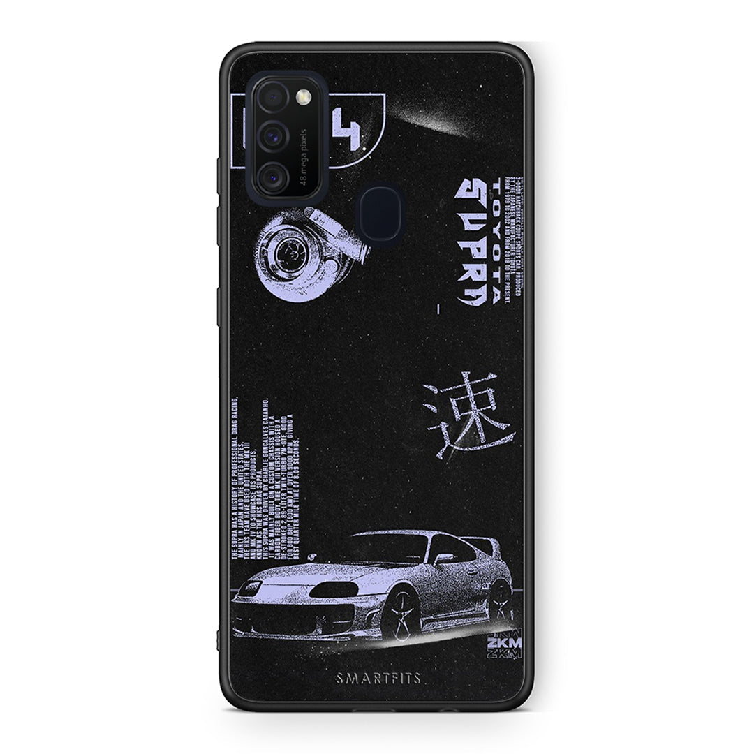 Samsung M21 / M31 Tokyo Drift Θήκη Αγίου Βαλεντίνου από τη Smartfits με σχέδιο στο πίσω μέρος και μαύρο περίβλημα | Smartphone case with colorful back and black bezels by Smartfits