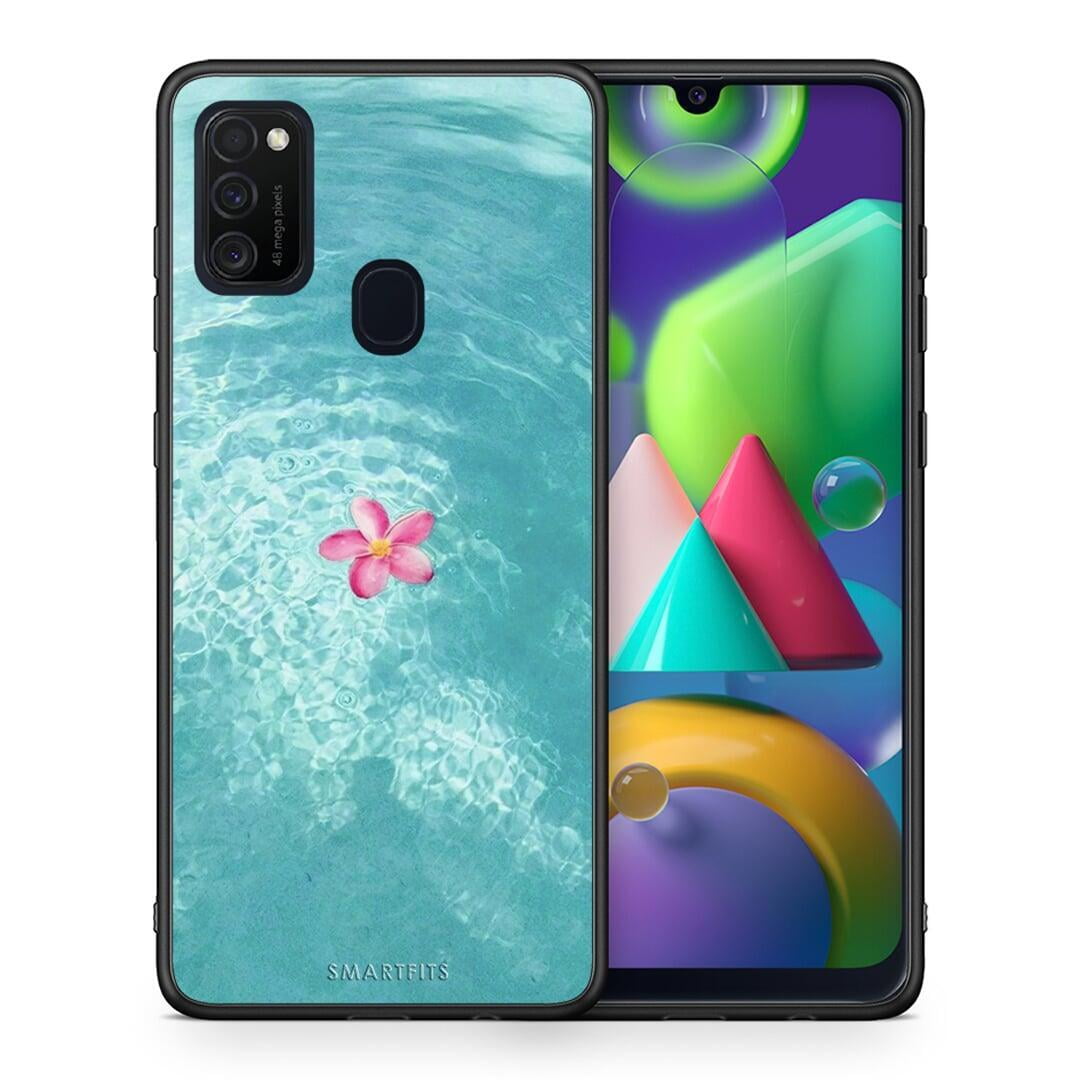 Θήκη Samsung M21 / M31 Water Flower από τη Smartfits με σχέδιο στο πίσω μέρος και μαύρο περίβλημα | Samsung M21 / M31 Water Flower case with colorful back and black bezels