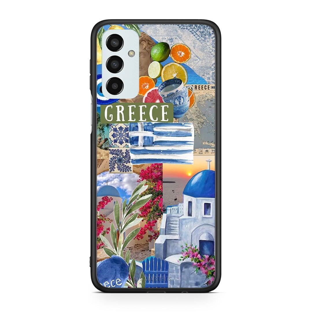 Samsung M23 All Greek Θήκη από τη Smartfits με σχέδιο στο πίσω μέρος και μαύρο περίβλημα | Smartphone case with colorful back and black bezels by Smartfits