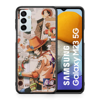 Thumbnail for Θήκη Samsung M23 Anime Collage από τη Smartfits με σχέδιο στο πίσω μέρος και μαύρο περίβλημα | Samsung M23 Anime Collage case with colorful back and black bezels