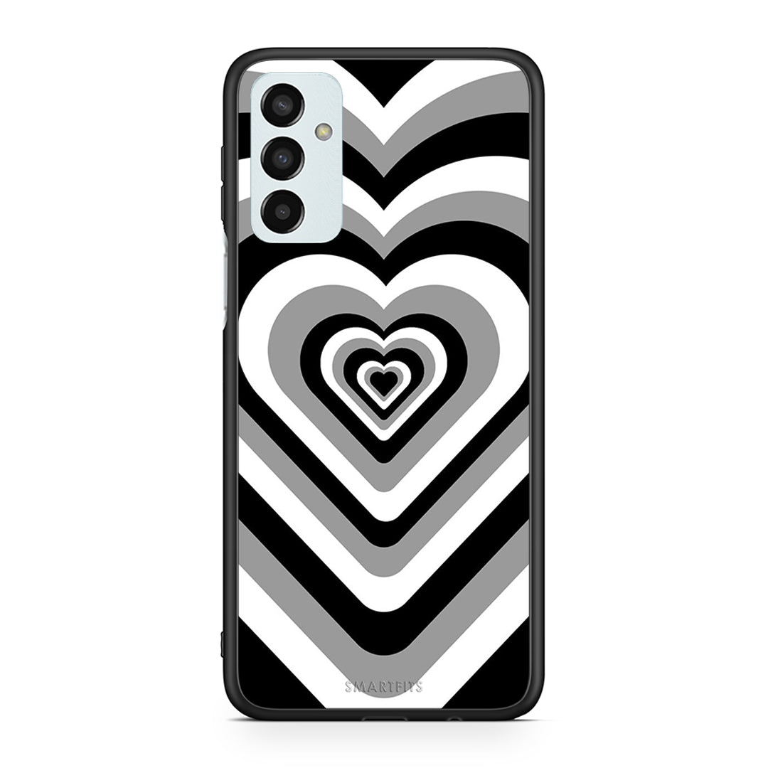 Samsung M23 Black Hearts θήκη από τη Smartfits με σχέδιο στο πίσω μέρος και μαύρο περίβλημα | Smartphone case with colorful back and black bezels by Smartfits