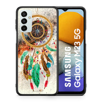 Thumbnail for Θήκη Samsung M23 DreamCatcher Boho από τη Smartfits με σχέδιο στο πίσω μέρος και μαύρο περίβλημα | Samsung M23 DreamCatcher Boho case with colorful back and black bezels