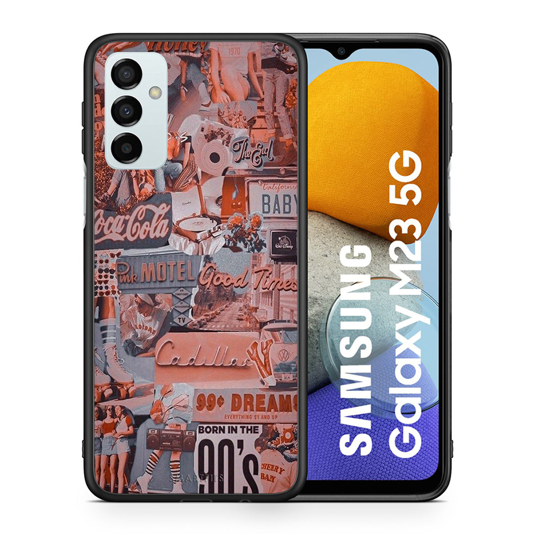 Θήκη Samsung M23 Born In 90s από τη Smartfits με σχέδιο στο πίσω μέρος και μαύρο περίβλημα | Samsung M23 Born In 90s case with colorful back and black bezels