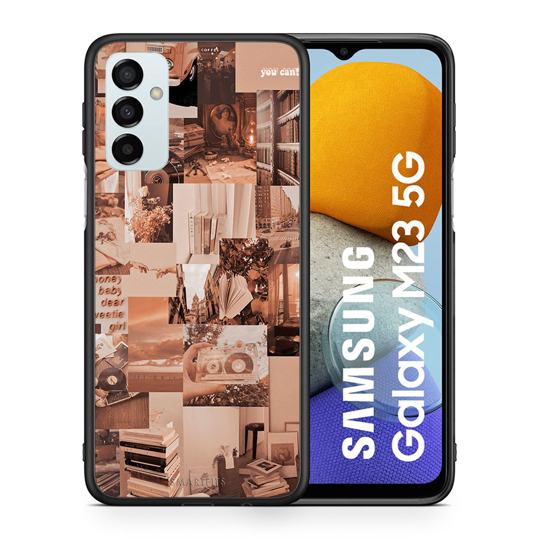 Θήκη Αγίου Βαλεντίνου Samsung M23 Collage You Can από τη Smartfits με σχέδιο στο πίσω μέρος και μαύρο περίβλημα | Samsung M23 Collage You Can case with colorful back and black bezels