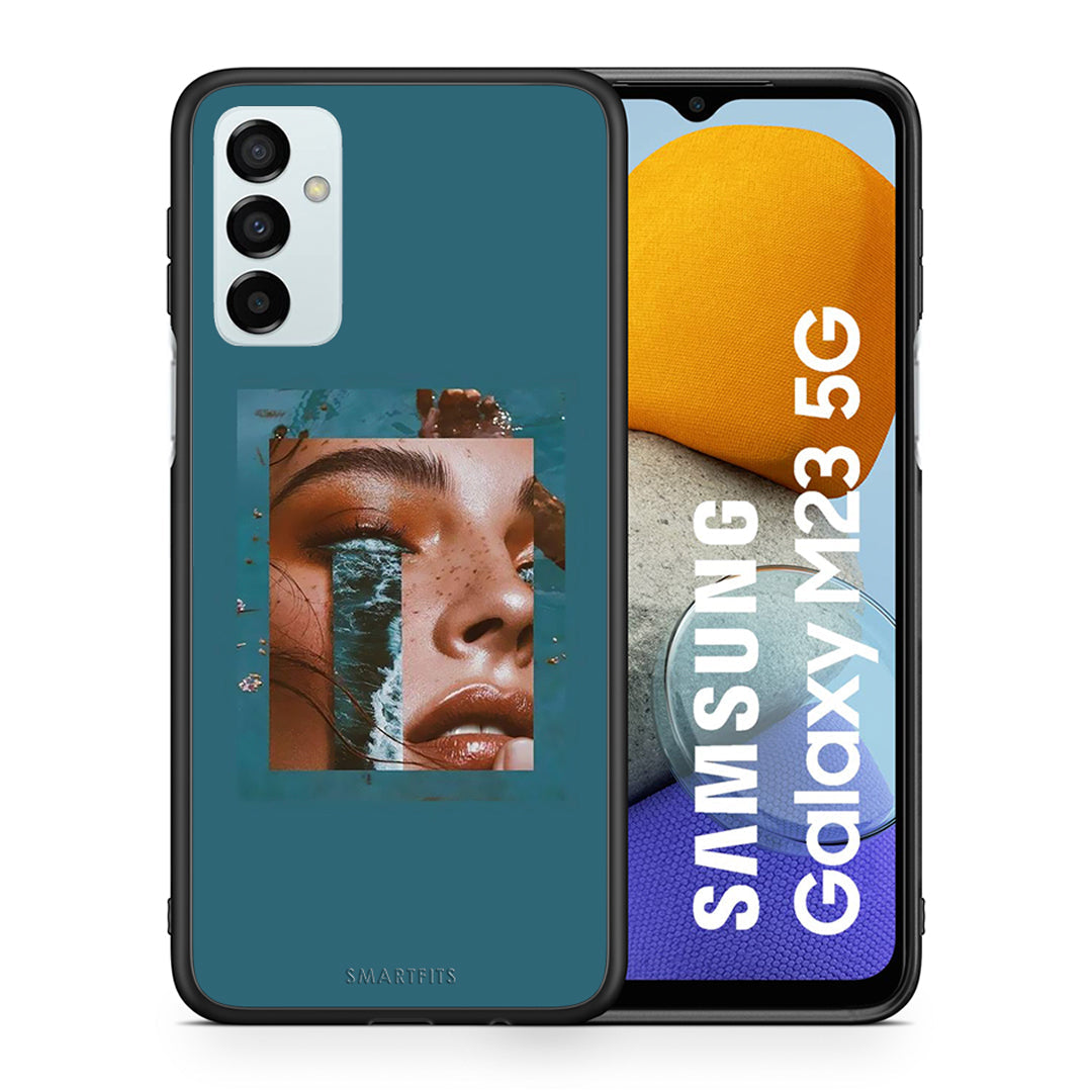 Θήκη Samsung M23 Cry An Ocean από τη Smartfits με σχέδιο στο πίσω μέρος και μαύρο περίβλημα | Samsung M23 Cry An Ocean case with colorful back and black bezels