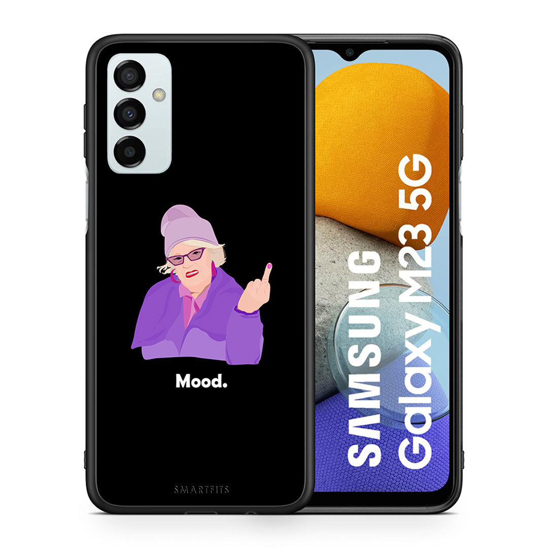 Θήκη Samsung M23 Grandma Mood Black από τη Smartfits με σχέδιο στο πίσω μέρος και μαύρο περίβλημα | Samsung M23 Grandma Mood Black case with colorful back and black bezels