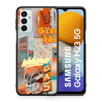 Thumbnail for Θήκη Αγίου Βαλεντίνου Samsung M23 Groovy Babe από τη Smartfits με σχέδιο στο πίσω μέρος και μαύρο περίβλημα | Samsung M23 Groovy Babe case with colorful back and black bezels
