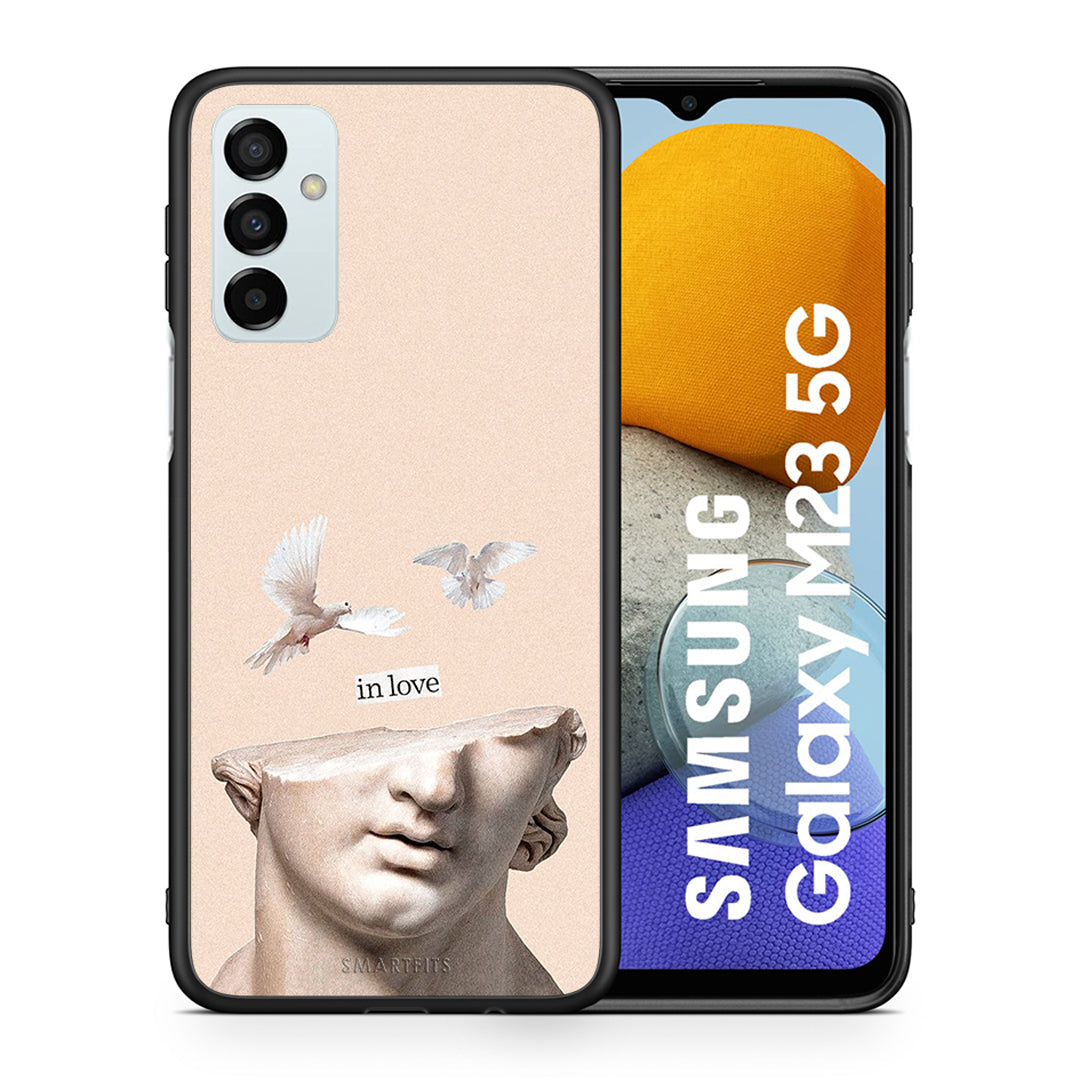 Θήκη Samsung M23 In Love από τη Smartfits με σχέδιο στο πίσω μέρος και μαύρο περίβλημα | Samsung M23 In Love case with colorful back and black bezels