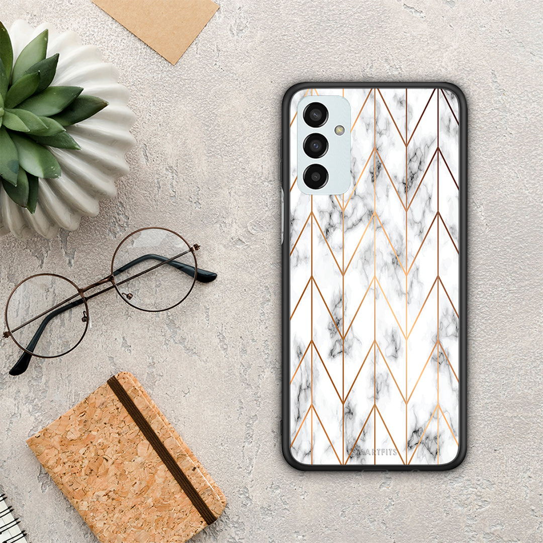 Marble Gold Geometric - Samsung Galaxy M23 / F23 θήκη