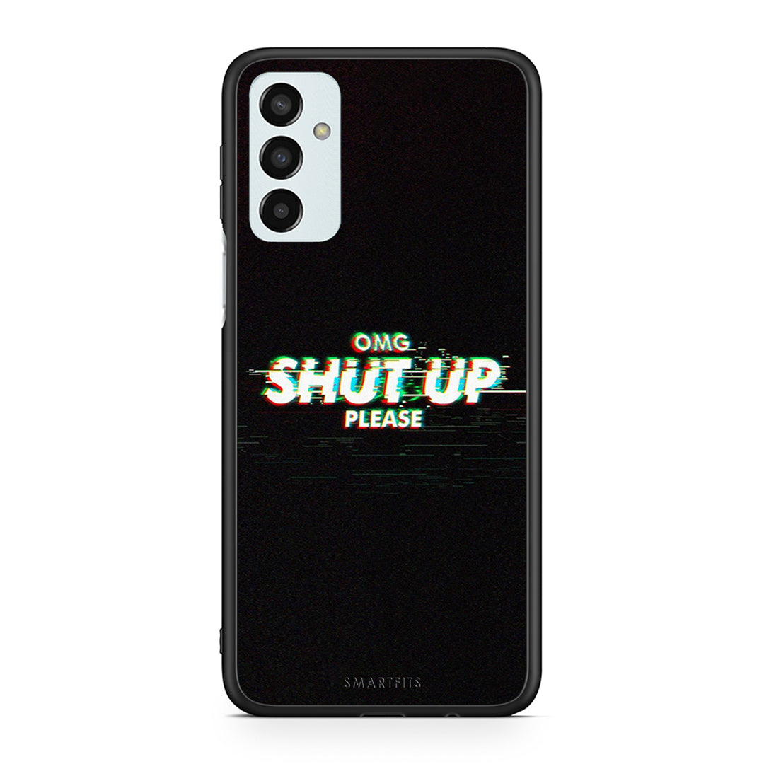 Samsung M23 OMG ShutUp θήκη από τη Smartfits με σχέδιο στο πίσω μέρος και μαύρο περίβλημα | Smartphone case with colorful back and black bezels by Smartfits