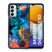 Thumbnail for Θήκη Samsung M23 Crayola Paint από τη Smartfits με σχέδιο στο πίσω μέρος και μαύρο περίβλημα | Samsung M23 Crayola Paint case with colorful back and black bezels