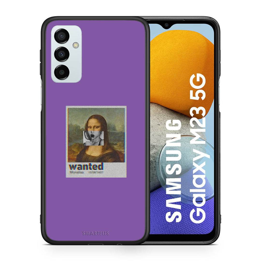 Θήκη Samsung M23 Monalisa Popart από τη Smartfits με σχέδιο στο πίσω μέρος και μαύρο περίβλημα | Samsung M23 Monalisa Popart case with colorful back and black bezels