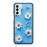 Thumbnail for Samsung M23 Real Daisies θήκη από τη Smartfits με σχέδιο στο πίσω μέρος και μαύρο περίβλημα | Smartphone case with colorful back and black bezels by Smartfits