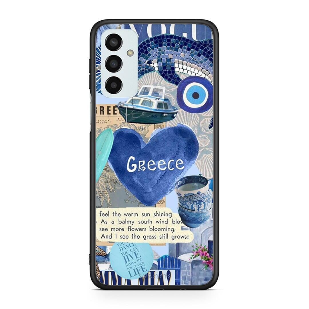 Samsung M23 Summer In Greece Θήκη από τη Smartfits με σχέδιο στο πίσω μέρος και μαύρο περίβλημα | Smartphone case with colorful back and black bezels by Smartfits