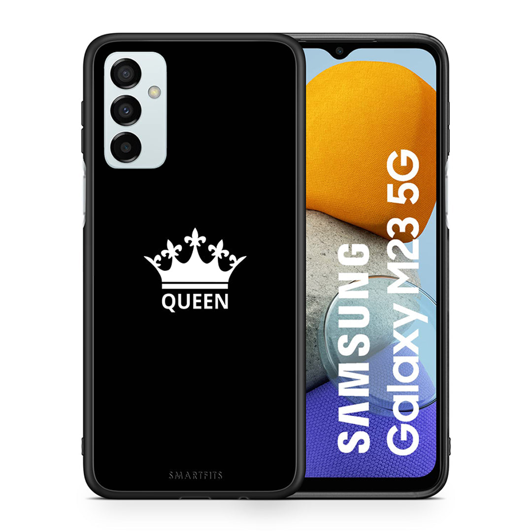 Θήκη Samsung M23 Queen Valentine από τη Smartfits με σχέδιο στο πίσω μέρος και μαύρο περίβλημα | Samsung M23 Queen Valentine case with colorful back and black bezels