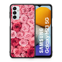 Thumbnail for Θήκη Samsung M23 RoseGarden Valentine από τη Smartfits με σχέδιο στο πίσω μέρος και μαύρο περίβλημα | Samsung M23 RoseGarden Valentine case with colorful back and black bezels