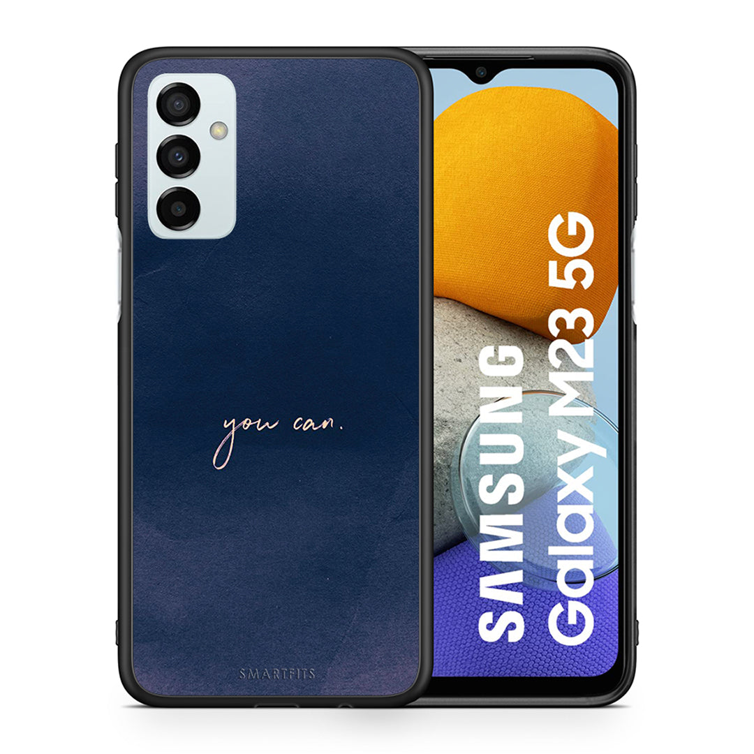 Θήκη Samsung M23 You Can από τη Smartfits με σχέδιο στο πίσω μέρος και μαύρο περίβλημα | Samsung M23 You Can case with colorful back and black bezels